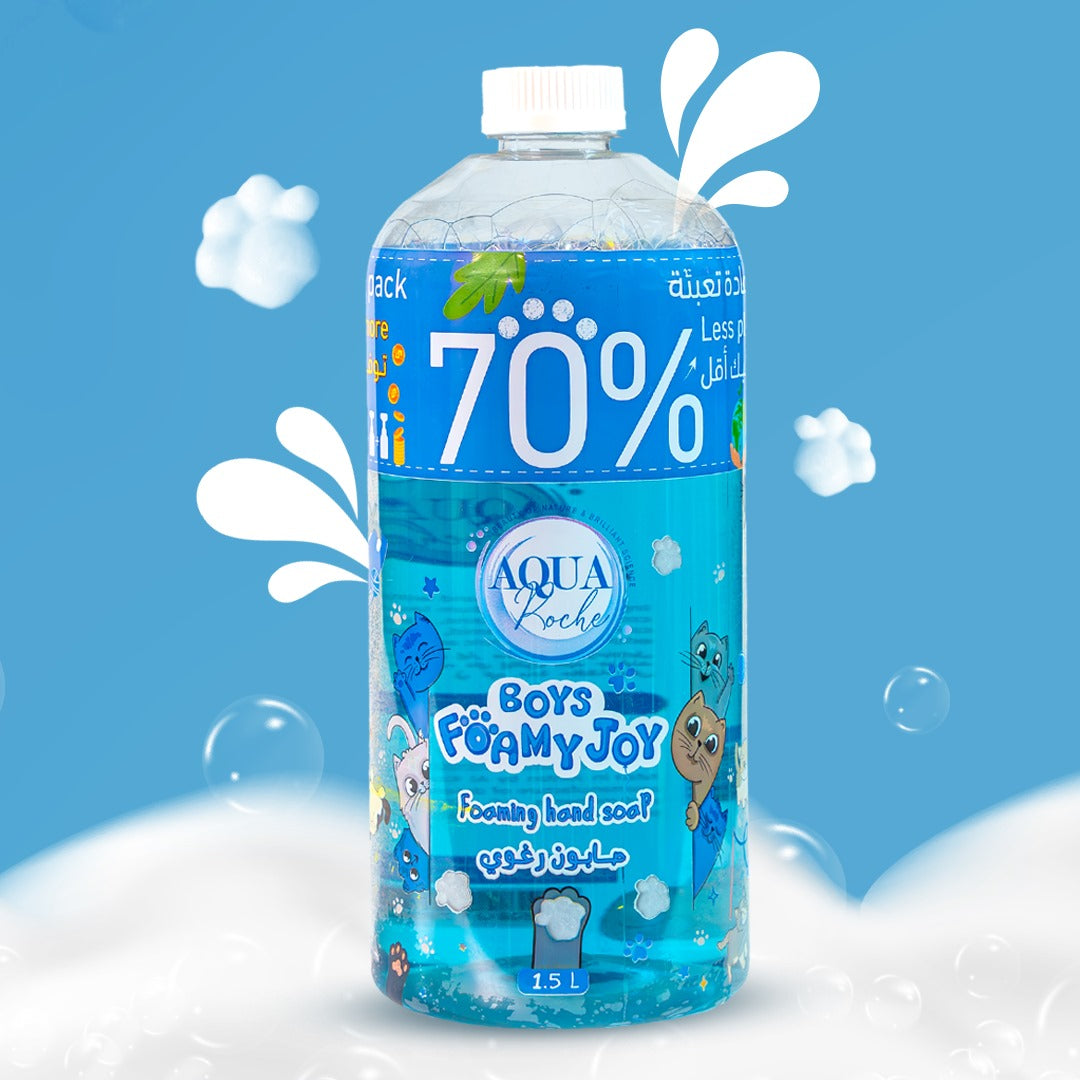 6 عبوات إعادة التعبئة رغوة يدين للأولاد 1.5 لتر